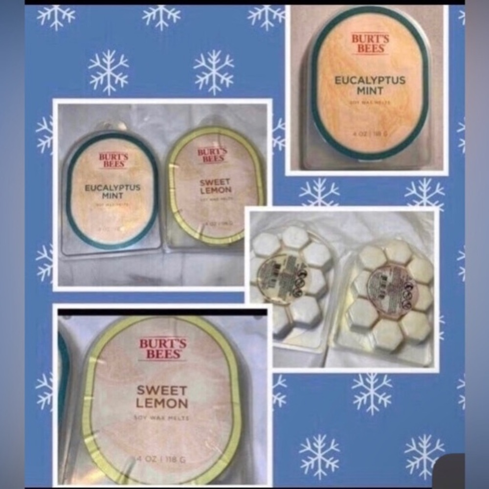 Burt's Bees Wax Melts Set - Eucalyptus Mint and Sweet Lemon